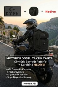Resim visees Motosiklet Sırt Çantası Motorcu Çantası Pench Hediyeli 