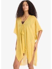 Resim Defacto Regular Fit Pamuklu Kimono-fall İn Love Z0696az25spyl278 Sarı 