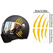 Resim Gateesat 1 Adet Sarı Canavar Pençesi Yansımalı Vinil Çıkartma - Su Geçirmez Dayanıklı 