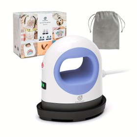 Resim 1 adet EasyCount Mini Isıtma Basın ve Transfer Sticker Paketi - 2.1lb (1kg) Kompakt Tasarım, 220V Güç, Tişörtler, Ceketler için Enerji Tüketimi Yok - Hareket Halinde Baskı ve Özelleştirme için Mükemmel, Mini Isıtma Basın Makinesi, Onthego El Sanatları, Şık El Sanatları, Kolay Sayma, Dayanıklı Plastik, Kumaş Transferi, Moda Tutkunları 