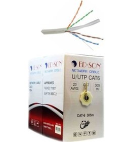 Resim Edson Cat6 Kablo Ethernet Modem Ağ Internet 23 Awg Cat 305 Mt 
