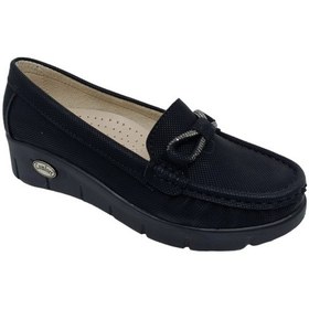 Resim Zerhan 403 Kadın Siyah Dolgu Topuk Ayakkabı Siyah 