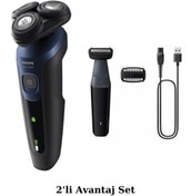 Resim Philips S5445 Islak/kuru Sinek Kaydı Tıraş Makinesi - BG3017 Banyo Vücut Bakım Tıraş Makinesi Seti 