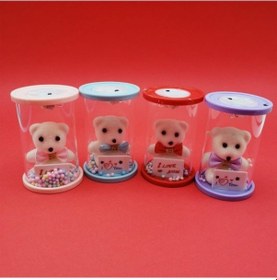 Resim Işıklı Cam Fanus İçinde Ayıcık 02-10mm 5yards 