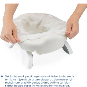 Resim Babyjem Portatif Katlanabilir Lazımlık Kum Beji New Color 