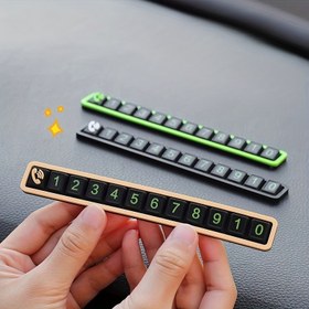 Resim Araba Süsü için, Şarj Edilmeyen, Kauçuk, 11 Haneli Geçici Parkaj Plakası 