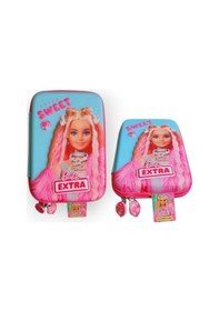 Resim Büyük Kalem Çantası 16x23 , Alüminyum Matara Premium Set Pembe 
