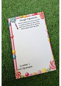 Resim 10 Adet Sevgili Öğrencim Hediye Kartı -okul Hediyesi - Karne Hediyesi - Sınıf Hediyesi - Özelkesim 