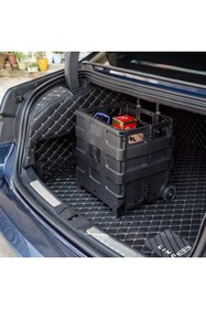 Resim STAXX POWER Katlanır Fonksiyonlu Koli Yük Paket Taşıma Pazar El Arabası Alışveriş Sepeti Bagaj Fuar Arabası 80KG 