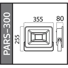 Resim Horoz PARS-300 300W LED Projektör Smd 6400K Beyaz 