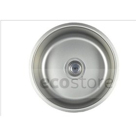 Resim Ege Lux Yuvarlak Dekorlu Çelik Eviye K-38 304 Kalite Paslanmaz 