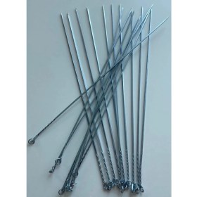 Resim İklim 50 cm Et Ciğer Paslanmaz Kare Çöp Şiş 6 Adet 