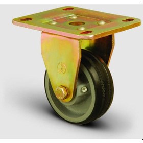 Resim Emes ED02VBR100 Sabit Maşalı Döküm Üzeri Kauçuk Kaplı Tekerlek 