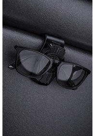 Resim Mega Oto Market Araç İçi Siyah Renk Gözlük Tutucu Oto Güneşlik Klipsi Gözlük Askı Aparatı 