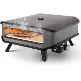 Resim Cozze 17 Inch Taşınabilir Gazlı Pizza Fırını | Bahçe Fırını 