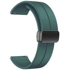 Resim Samsung Galaxy Watch 46mm Uyumlu Kordon\u002FKayış Çizgili Tasarım Metal Toka Esnek Sağlam Silikon Kordon 