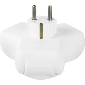 Resim Cmk Papatya Üçlü Golyat Topraklı Fiş Priz Yonca Tip Sıva Üstü 