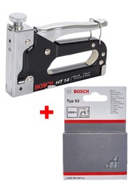 Resim Bosch HT 14 Koltuk Kumaş Döşeme Tabancası + Typ53 Orjinal Zımba Teli 
