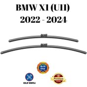 Resim Bmw X1 U11 2022 2023 2024 Uyumlu Araca Özel Ön Cam Muz Tipi Silecek Süpürgesi Takımı 65/40cm 2li Set Silbak 