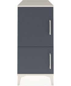 Resim Kronos Komodin 3 Raflı 2 Kapaklı 44x59x96 Aytaşı-antrasit Aytaşı 