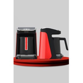 Resim Goldmaster Redline 32 Parça Parlak Kırmızı Avantajlı Elektronik Evlilik Paketi Elektrikli Mutfak Çeyiz Seti 