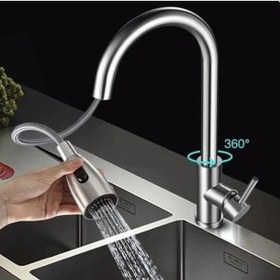 Resim Fleko Flora Spiralli Eviye Bataryası Krom 