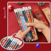 Resim 6'lı Eraser HB Kalem Seti. Öğrenciler için mükemmel hediye, Kırtasiye küçük hediye! Noel Cadılar Bayramı Hediyesi, En iyisi Noel, Noel Ağacı Kalem, Noel/Papa Noel Kalem Seti Kutusu, Okul Malzemeleri, Okul Kırtasiyesi 