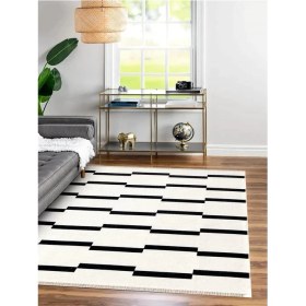 Resim Mec Home Karesse 130 - Modern Desenli, Makinede Yıkanabilir, Çift Taraflı Kilim - 7 Boyut Seçeneği (80X150) 