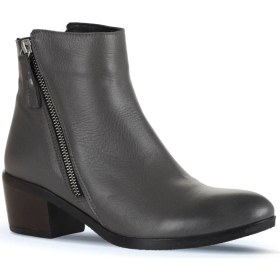 Resim Bueno Shoes Gri Deri Kadın Topuklu Bot 01WD1100 01WD1100 