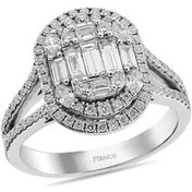 Resim Pirnus Diamond Baget Yüzük 4 Ayar Altın Gramı : 5.42 