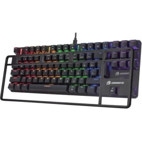 Resim Gamebooster GM06B Core Rainbow Aydınlatmalı 88 Tuş Mekanik Oyun Klavyesi (GB-GM06B) 