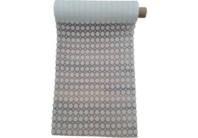 Resim Style Pvc Dantel Kaymaz Dolap Raf ve Çekmece Örtüsü Dantel (Model Yıldız 7) (50 cm x 5 Mt) 