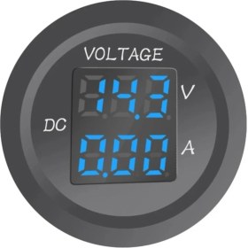 Resim DC12V/24V Dijital Voltmetre Ampermetre 