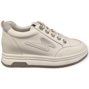 Resim Guja 25k326 Gizli Dolgu Topuk Kadın Sneaker Spor Ayakkabı Beyaz - Gri 