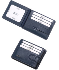 Resim Ancora Leather Hakiki Deri-minimal Tasarım Kartlık-26205-kişiye Özel İsim Baskılı Lacivert 