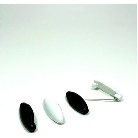 Resim Royaleks 4 Adet Plastik Çengelli Eşarp Ve Şal İğnesi Siyah Beyaz 4 Cm Çok Renkli 