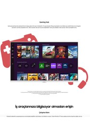 Resim Samsung M5 32İnç Wi-Fi Akıllı Tv-Monitör 4ms 60Hz 1920 x 1080 Fullhd Premium Smart Monitör 