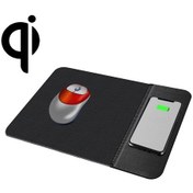 Resim Ojd-36 Qı Standart 10w Aydınlatma Kablosuz Şarj Cihazı Kauçuk Mouse Pad, Boyut: 26.2 X 19.8 X 0.65cm Siyah 