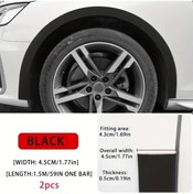 Resim Globalbloom Gm Oto Tekerlek Kaş Koruması 4.5cm 2 Adet Takım Çizik Önleyici Kalın Yapışkanlı 