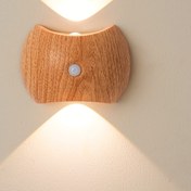 Resim USB Şarj Edilebilir LED Duvar Lambası Hareket Sensörü ile - Akıllı Yatak Lambası, Yatak Odası, Yurt, Merdiven ve Gardırop için, Otomatik Açma/Kapama, 1200mAh Pil, Ayarlanabilir, Cilalı Yüzey, Kızılötesi Sensör, USB Şarj, ≤36V Çalışma Voltajı, Plastik Lamba, Lityum Pil, Su Geçirmez Değil, Elektronik Bileşenler veya Ana Kart ile, Yatak Odası, Yatak Lambası, Yatak LED Işığı, Oda Dekorasyonu 