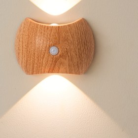 Resim USB Şarj Edilebilir LED Duvar Lambası Hareket Sensörü ile - Akıllı Yatak Lambası, Yatak Odası, Yurt, Merdiven ve Gardırop için, Otomatik Açma/Kapama, 1200mAh Pil, Ayarlanabilir, Cilalı Yüzey, Kızılötesi Sensör, USB Şarj, ≤36V Çalışma Voltajı, Plastik Lamba, Lityum Pil, Su Geçirmez Değil, Elektronik Bileşenler veya Ana Kart ile, Yatak Odası, Yatak Lambası, Yatak LED Işığı, Oda Dekorasyonu 