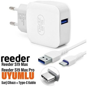 Resim Reeder S19 Max Pro Uyumlu Şarj Aleti Ve Type C Kablo 