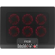 Resim Inca INC-601GMS 7"-17" 6 Fanlı 2xUSB 6 Kademeli Oyuncu Notebook Soğutucu 