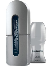 Resim Avon Full Speed Quantum Erkek Parfüm ve Saç Vücut Şampuanı Paketi 
