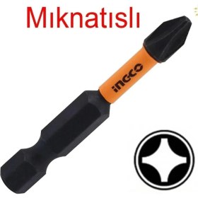 Resim 5 Adet Wq Mıknatıslı Matkap Bits Uç Ph2 50 mm Vida Sökme 5 cm Yıldız Matkap Vidalama Ucu S2 Çeliği 