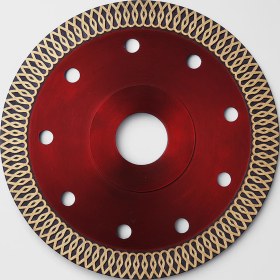 Resim 115X22.23 mm 4.5 Inç Turbo Kanallı Elmas Testere Kesim Kesici Çapaksız Seramik Mermer Granit Diski 