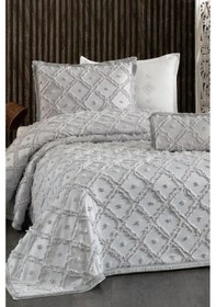 Resim Çeyiz Diyarı Alara Tek Kişilik Pike Takımı Gri Gri 