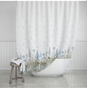 Resim Zethome Evdy Banyo Duş Perdesi 2558 Tek Kanat 1X180X200 Pembe 