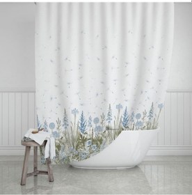 Resim Zethome Evdy Banyo Duş Perdesi 2558 Tek Kanat 1X180X200 Pembe 