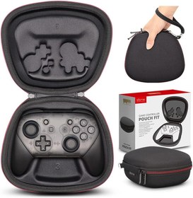 Resim sisma Switch Controller Case Switch Pro Controller ile Uyumlu, Seyahat Güvenliği Kontrol Cihazı Tutucu Koruyucu Kapak Saklama Kutusu Siyah Taşıma Çantası 